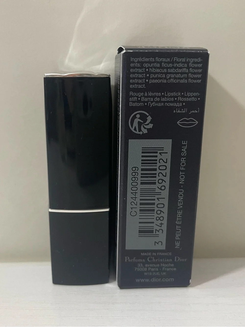 Dior Rouge Long wear Lipstick in 999 Satin 1.5g / 0.05 oz BNIB